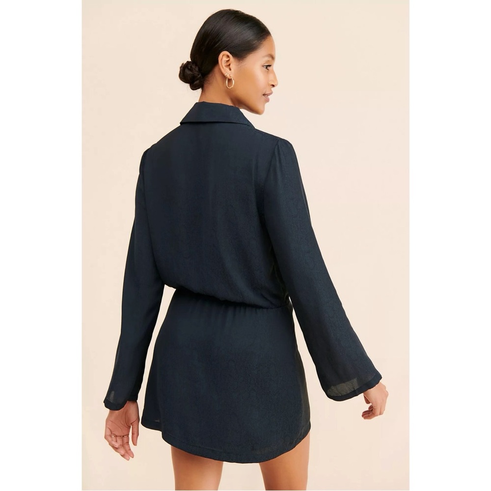 SOLD 🌈 NEW FREE PEOPLE SIMONE MINI BLACK BLAZER SUIT DRESS XS - Picture 4 of 16